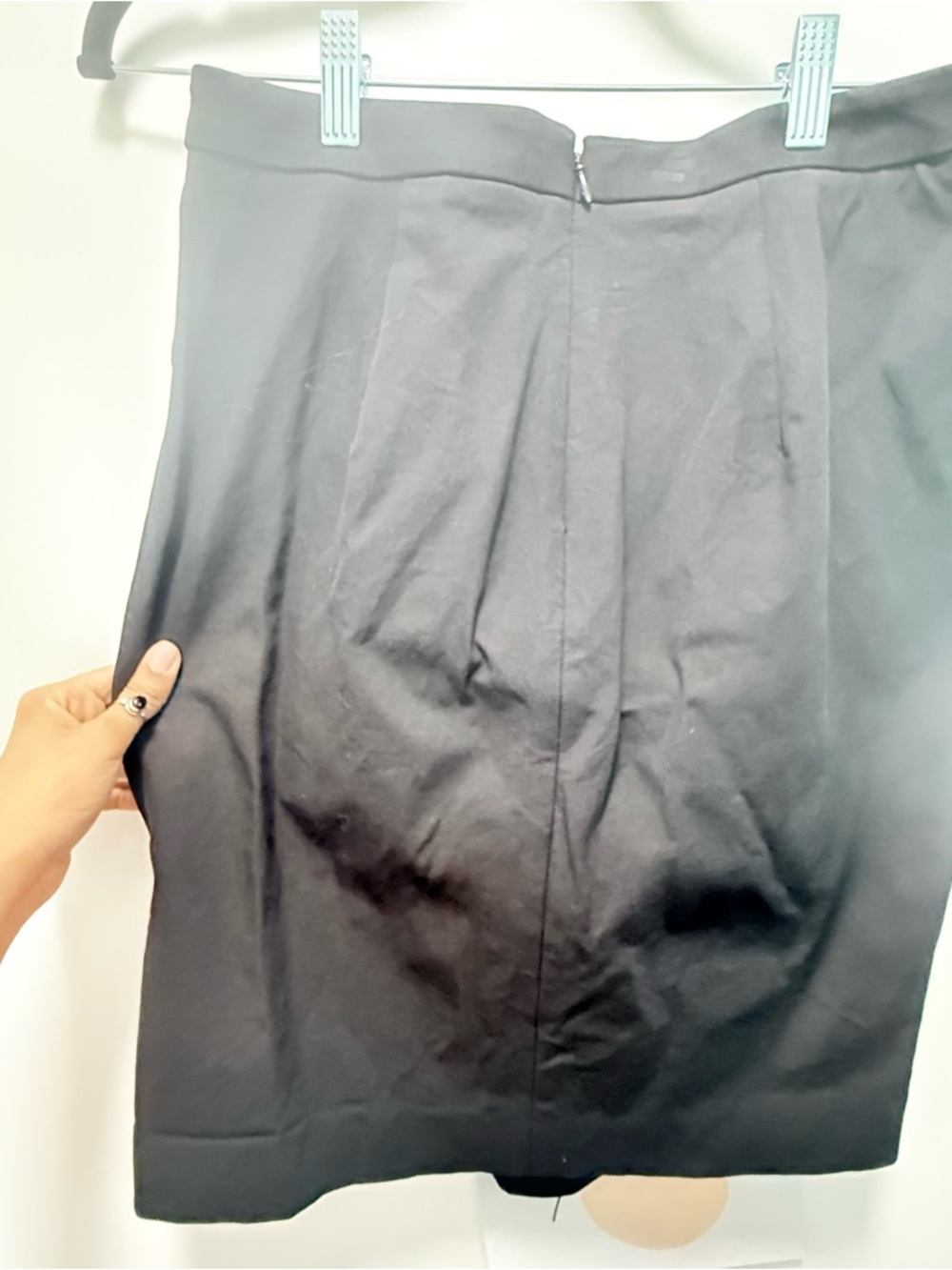 Banana Republic Black Bi-Stretch Sloan Wrap Pencil Skirt Size 2 - Picture 7 of 11